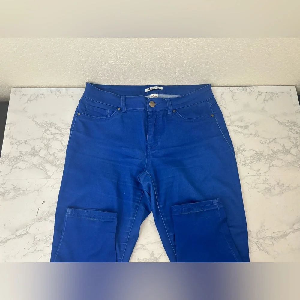 d. jeans Women’s Cotton Jeans Blue Sz 6P Petite Soft Denim Skinny Pockets - Picture 3 of 5
